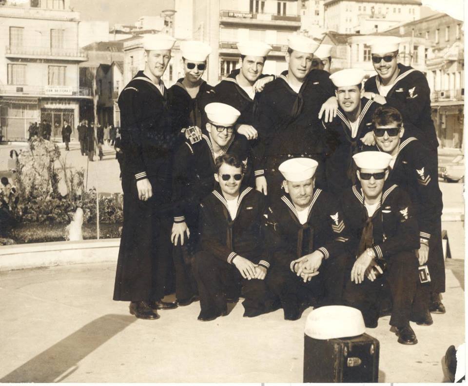 me and the guys in my navy band in kavala greece 1970